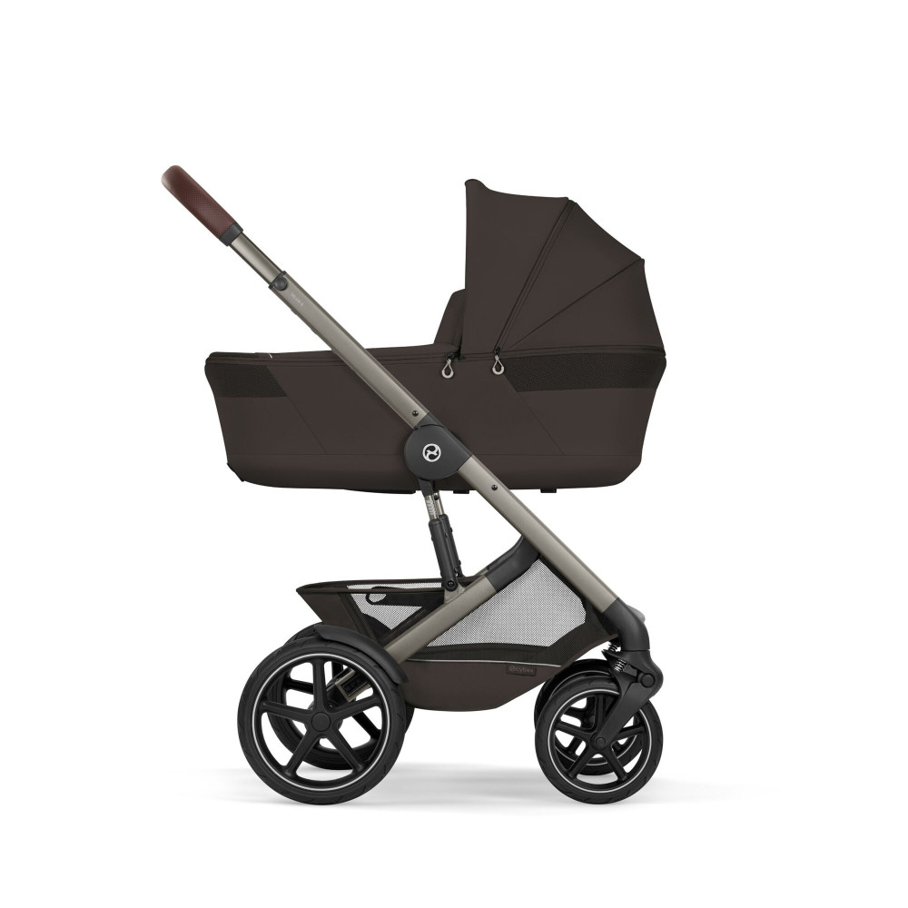 Cybex Talos S Lux 2026 - wózek 2w1 ze składaną gondolą Talos, odwracane siedzisko, składany jedną ręką • Chocolate Brown