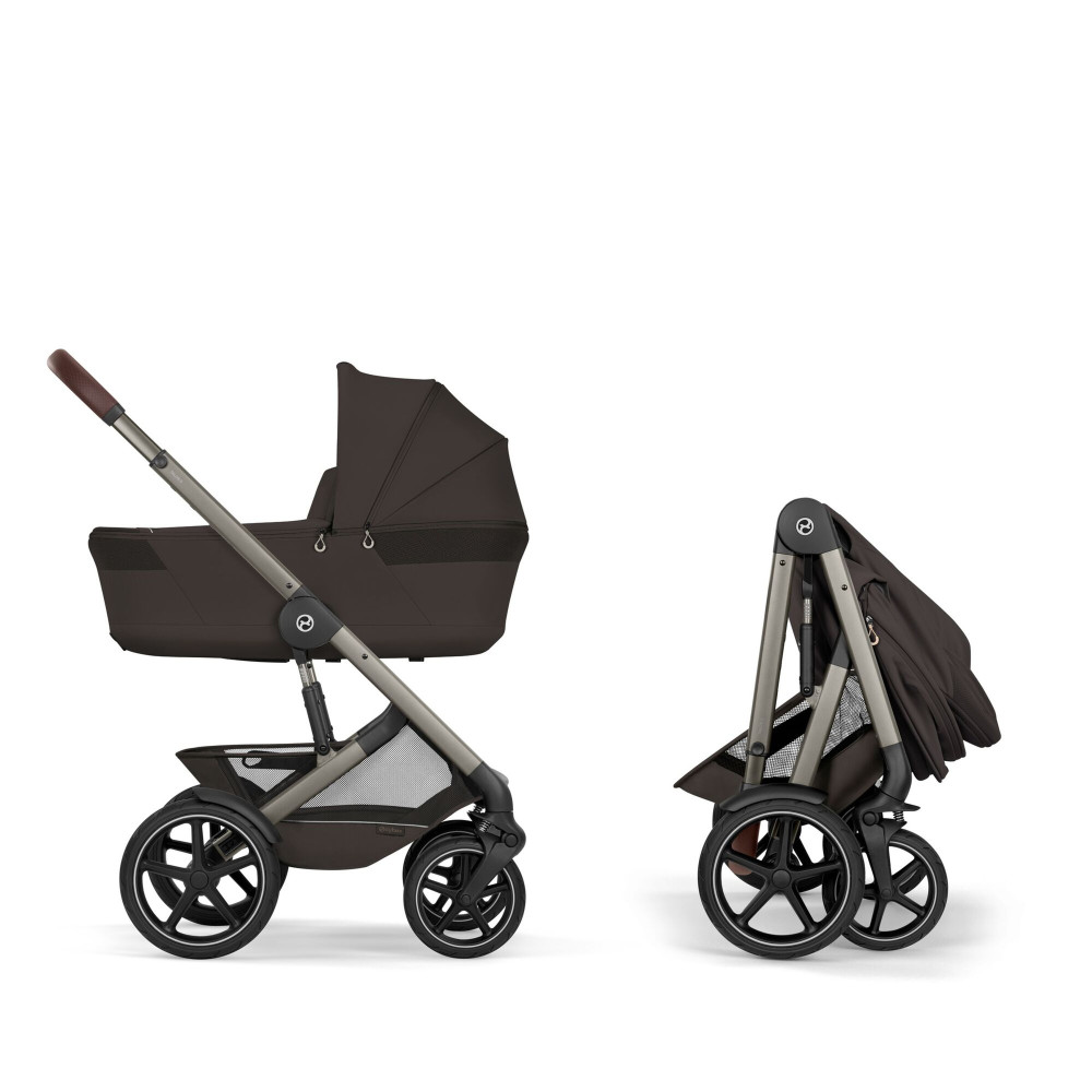 Cybex Talos S Lux 2026 - wózek 2w1 ze składaną gondolą Talos, odwracane siedzisko, składany jedną ręką • Chocolate Brown