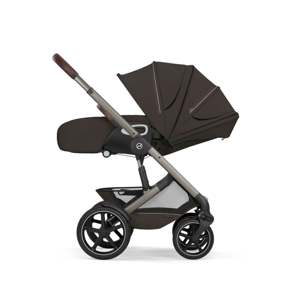 Cybex Talos S Lux 2026 - wózek 2w1 ze składaną gondolą Talos, odwracane siedzisko, składany jedną ręką • Chocolate Brown
