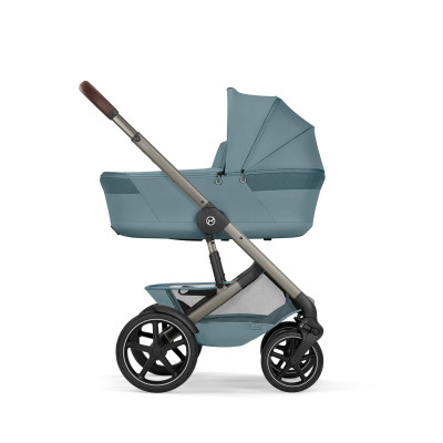 Cybex Talos S Lux 2026 - візок 2в1 зі складаною люлькою Talos, реверсивне сидіння, складається однією рукою • Stormy Blue