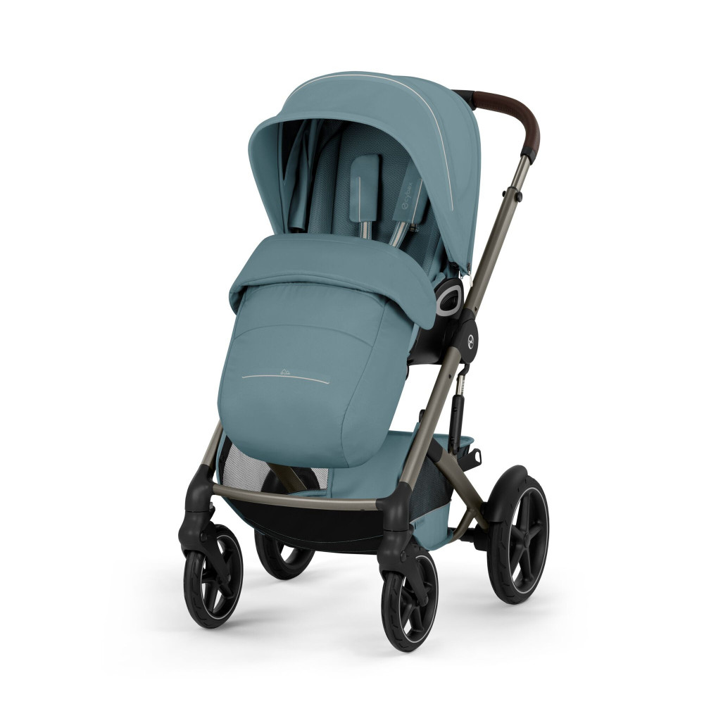 Cybex Talos S Lux 2026 - wózek 2w1 ze składaną gondolą Talos, odwracane siedzisko, składany jedną ręką • Stormy Blue