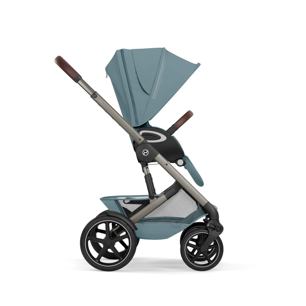Cybex Talos S Lux 2026 - wózek 2w1 ze składaną gondolą Talos, odwracane siedzisko, składany jedną ręką • Stormy Blue