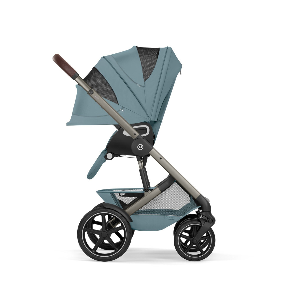 Cybex Talos S Lux 2026 - wózek 2w1 ze składaną gondolą Talos, odwracane siedzisko, składany jedną ręką • Stormy Blue