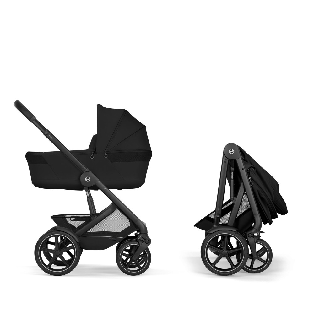 Cybex Talos S Lux 2026 - wózek 2w1 ze składaną gondolą Talos, odwracane siedzisko, składany jedną ręką • Moon Black