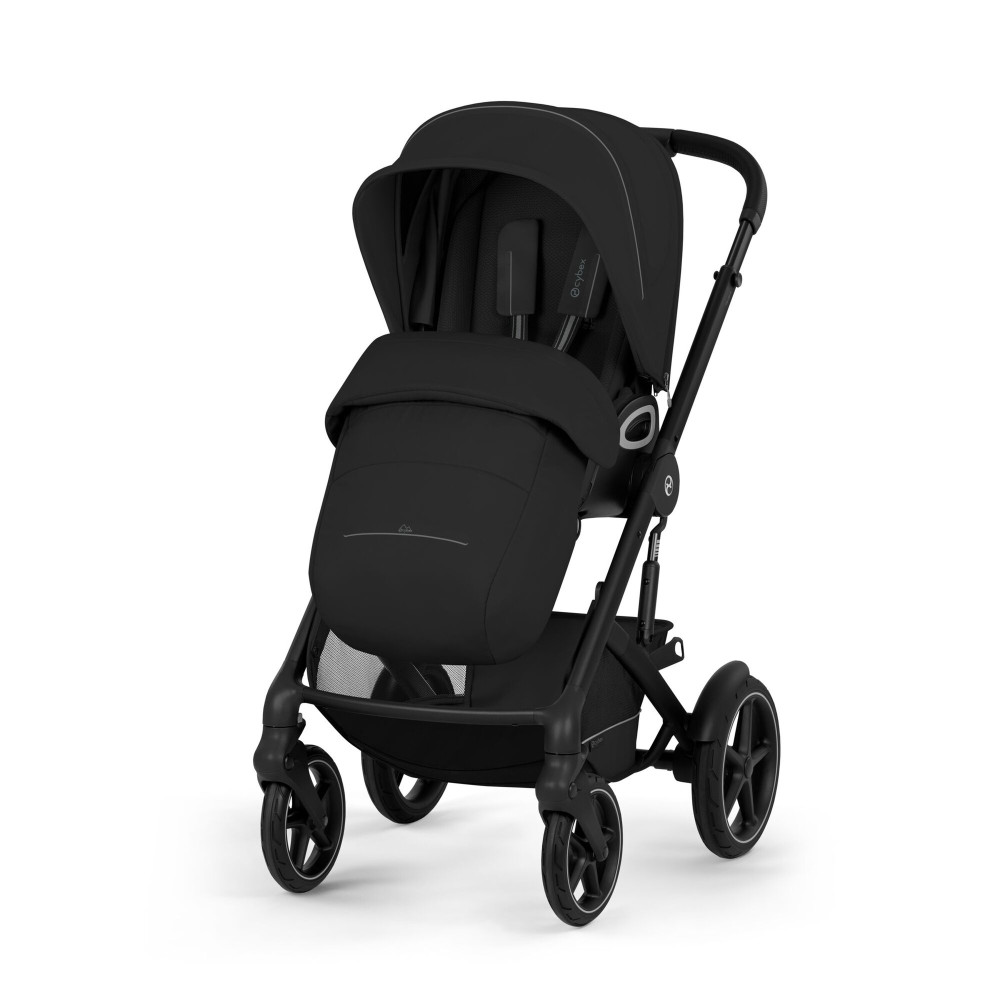 Cybex Talos S Lux 2026 - wózek 2w1 ze składaną gondolą Talos, odwracane siedzisko, składany jedną ręką • Moon Black