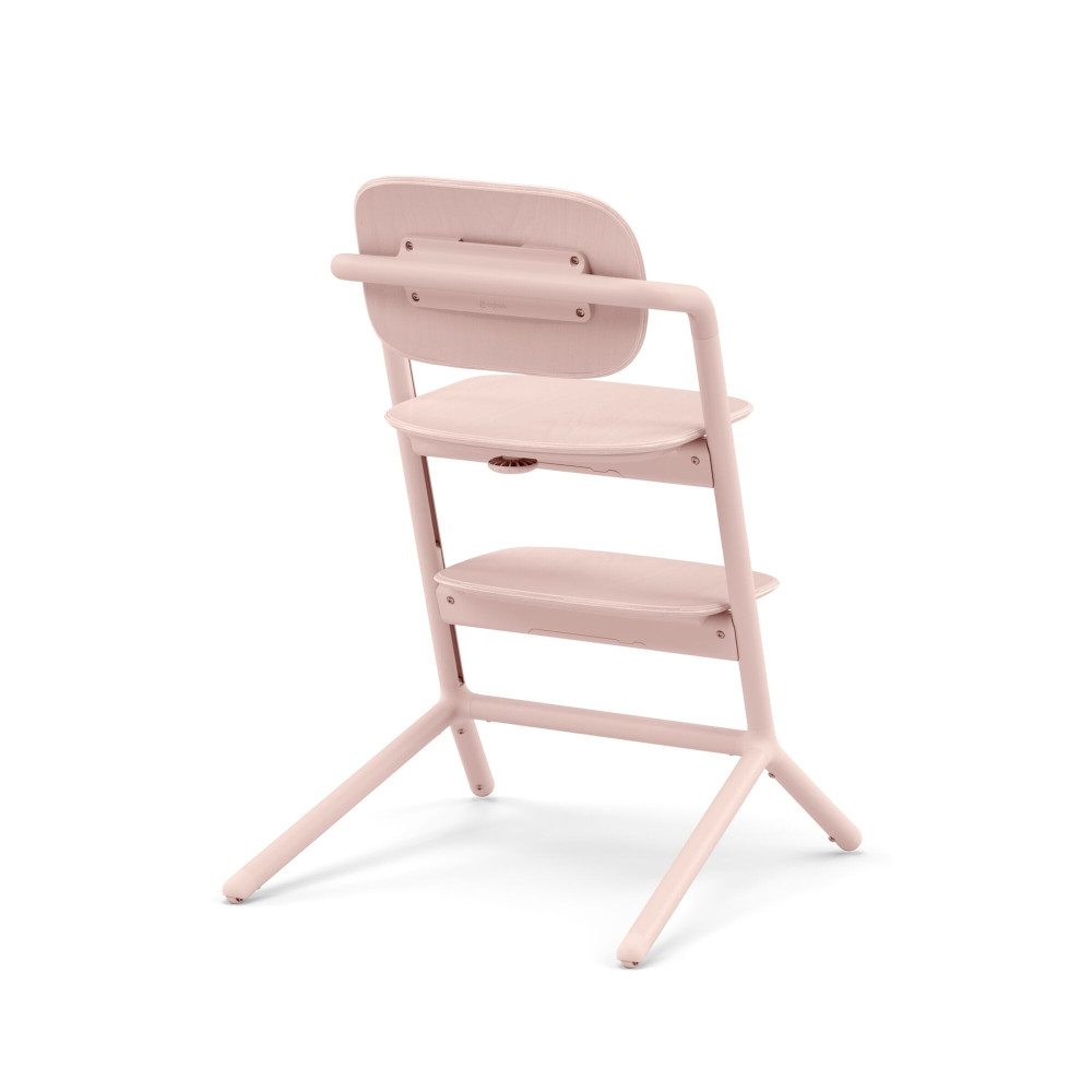 Cybex Lemo - wysokie krzesełko z bukowym siedziskiem i oparciem, regulacja jedną ręką bez narzędzi, samodzielne krzesło od 3 lat • Pearl Pink