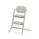 Cybex Lemo - wysokie krzesełko z bukowym siedziskiem i oparciem, regulacja jedną ręką bez narzędzi, samodzielne krzesło od 3 lat • Suede Grey
