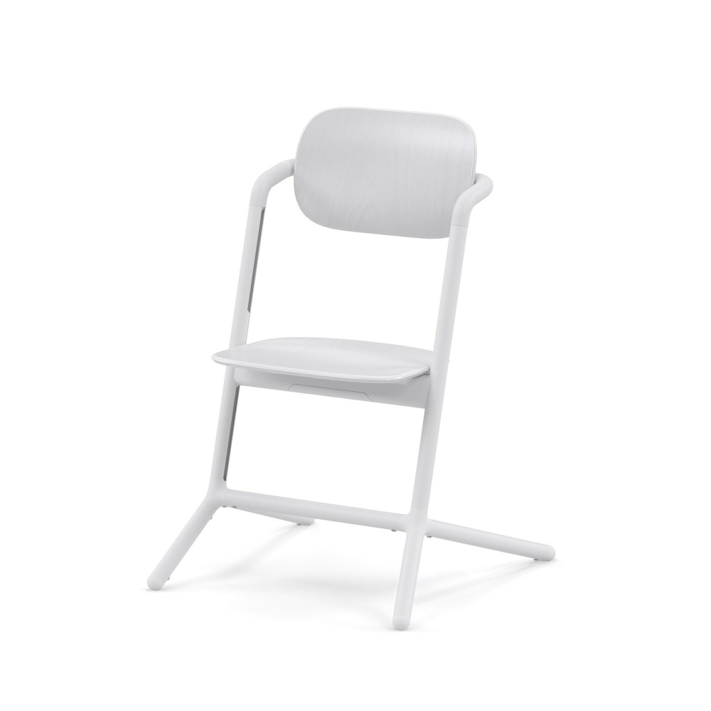 Cybex Lemo - wysokie krzesełko z bukowym siedziskiem i oparciem, regulacja jedną ręką bez narzędzi, samodzielne krzesło od 3 lat • All White