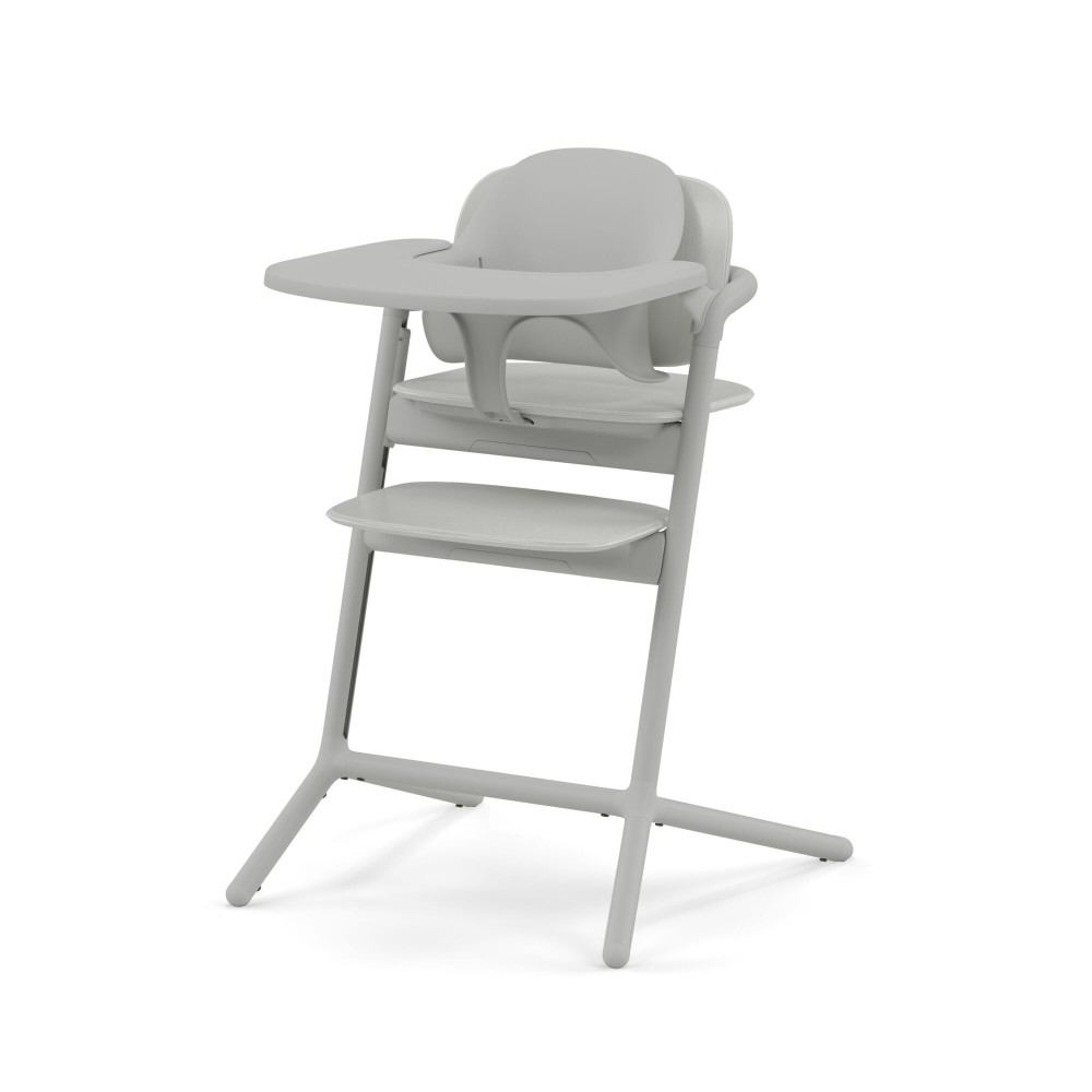 Cybex Lemo 3-in-1 - zestaw wysokiego krzesełka z Baby Set i tacką, regulacja jedną ręką bez narzędzi, od 6 miesięcy • Suede Grey