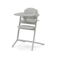Cybex Lemo 3-in-1 - комплект високого стільчика з Baby Set і підносом, регулювання однією рукою без інструментів, від 6 місяців • Suede Grey