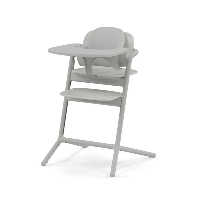 Cybex Lemo 3-in-1 - zestaw wysokiego krzesełka z Baby Set i tacką, regulacja jedną ręką bez narzędzi, od 6 miesięcy • Suede Grey