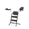 Cybex Lemo 3-in-1 - zestaw wysokiego krzesełka z Baby Set i tacką, regulacja jedną ręką bez narzędzi, od 6 miesięcy • Stunning Black