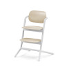 Cybex Lemo 3-in-1 - zestaw wysokiego krzesełka z Baby Set i tacką, regulacja jedną ręką bez narzędzi, od 6 miesięcy • Sand White