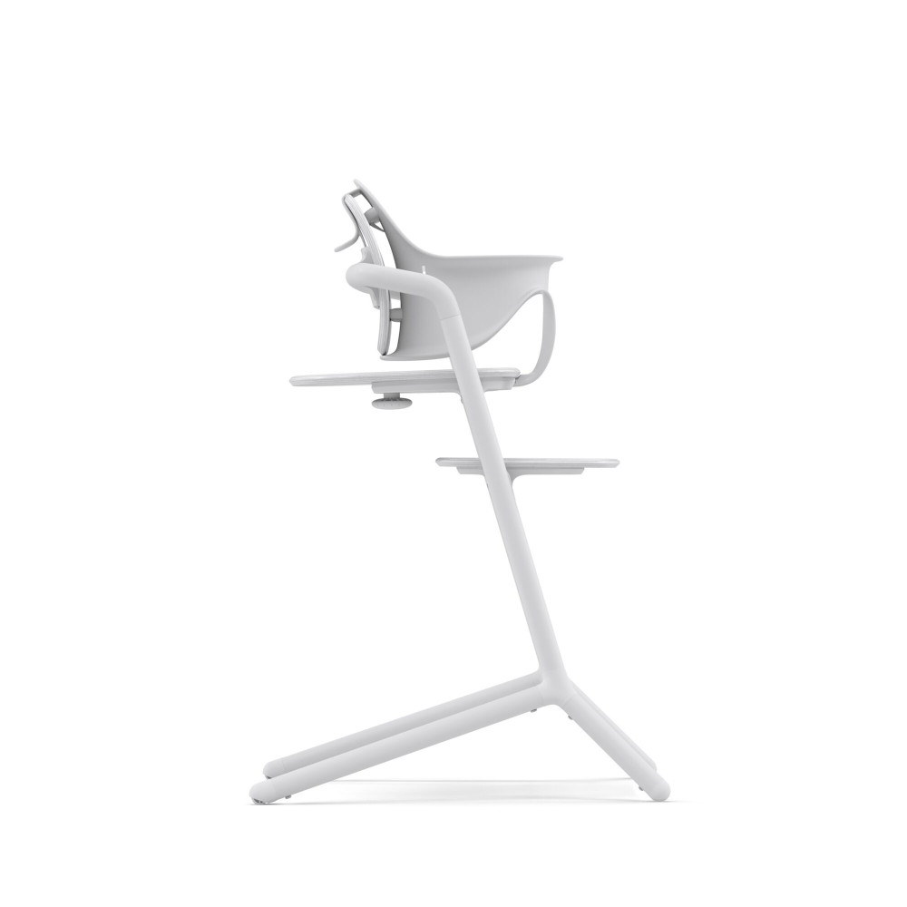 Cybex Lemo 3-in-1 - zestaw wysokiego krzesełka z Baby Set i tacką, regulacja jedną ręką bez narzędzi, od 6 miesięcy • All White