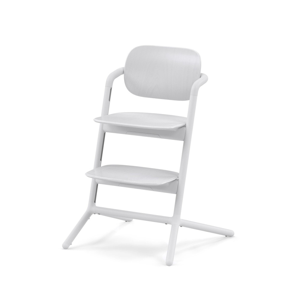 Cybex Lemo 3-in-1 - zestaw wysokiego krzesełka z Baby Set i tacką, regulacja jedną ręką bez narzędzi, od 6 miesięcy • All White