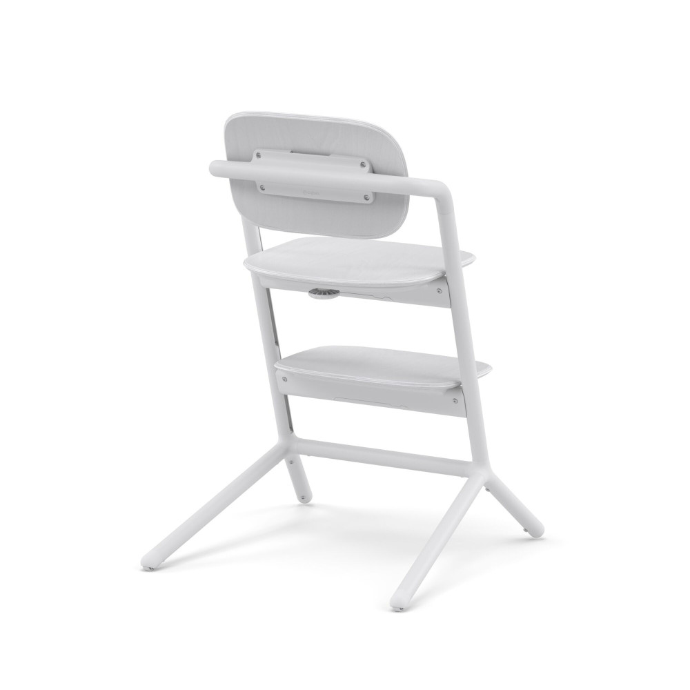 Cybex Lemo 3-in-1 - zestaw wysokiego krzesełka z Baby Set i tacką, regulacja jedną ręką bez narzędzi, od 6 miesięcy • All White