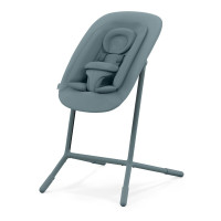 Cybex Lemo 4-in-1 - zestaw wysokiego krzesełka z Bouncerem, Baby Set i tacką, od urodzenia, regulacja jedną ręką bez narzędzi • Stone Blue