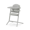 Cybex Lemo 4-in-1 - zestaw wysokiego krzesełka z Bouncerem, Baby Set i tacką, od urodzenia, regulacja jedną ręką bez narzędzi • Suede Grey