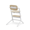 Cybex Lemo 4-in-1 - zestaw wysokiego krzesełka z Bouncerem, Baby Set i tacką, od urodzenia, regulacja jedną ręką bez narzędzi • Sand White