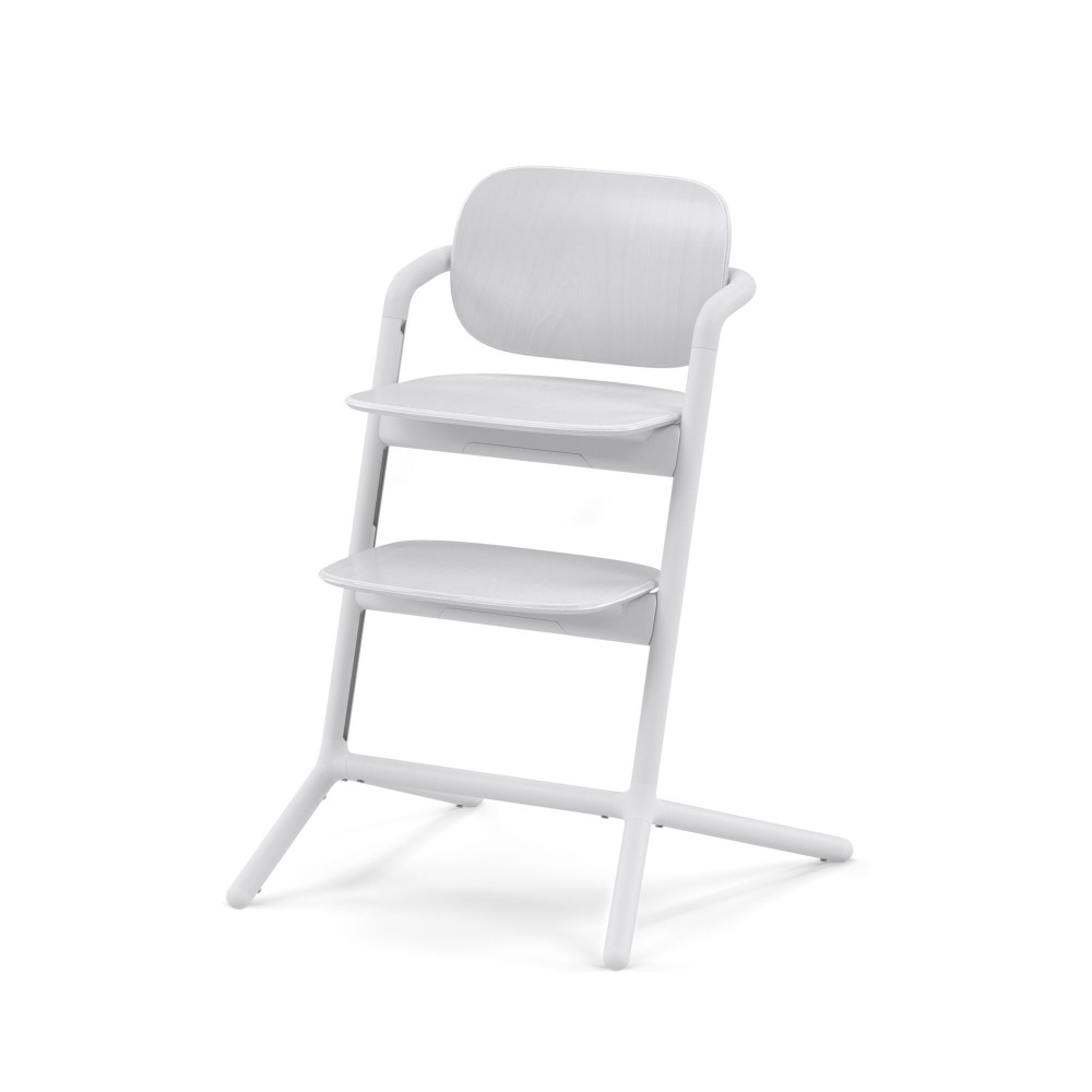 Cybex Lemo 4-in-1 - zestaw wysokiego krzesełka z Bouncerem, Baby Set i tacką, od urodzenia, regulacja jedną ręką bez narzędzi • All White