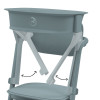 Cybex Lemo Training Tower - dodatek zamieniający krzesełko Lemo w wieżę edukacyjną, od 1 roku, montaż jedną ręką, krzesełko sprzedawane osobno • Stone Blue