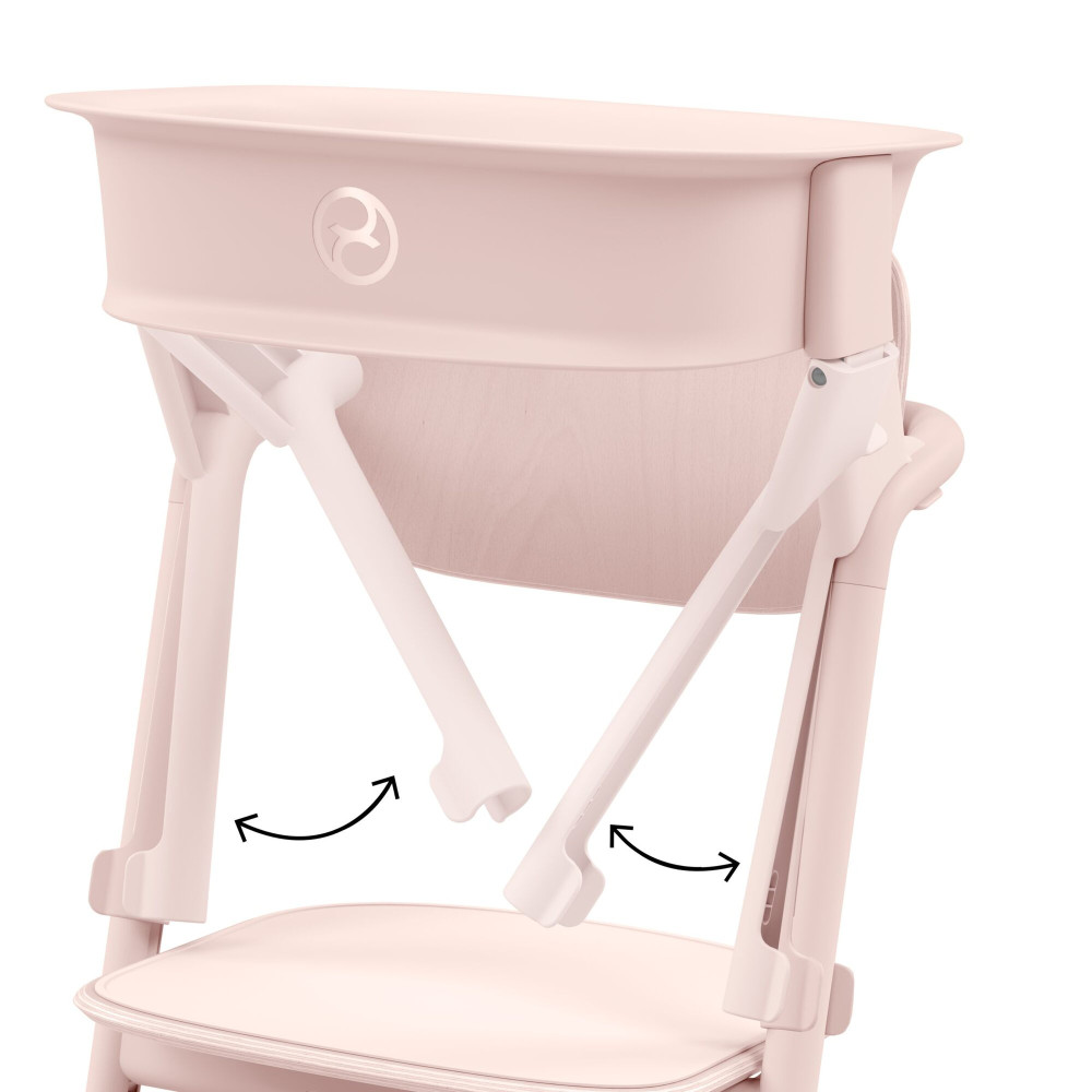 Cybex Lemo Training Tower - dodatek zamieniający krzesełko Lemo w wieżę edukacyjną, od 1 roku, montaż jedną ręką, krzesełko sprzedawane osobno • Pearl Pink