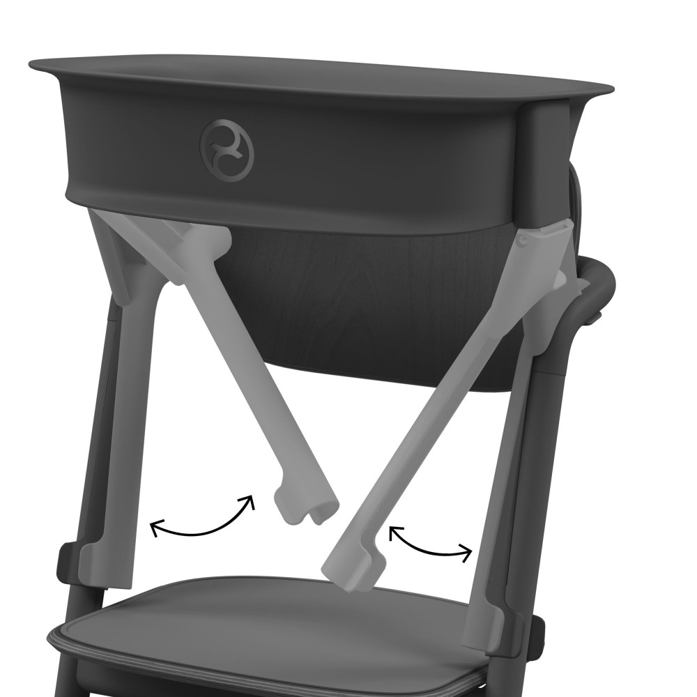 Cybex Lemo Training Tower - dodatek zamieniający krzesełko Lemo w wieżę edukacyjną, od 1 roku, montaż jedną ręką, krzesełko sprzedawane osobno • Stunning Black