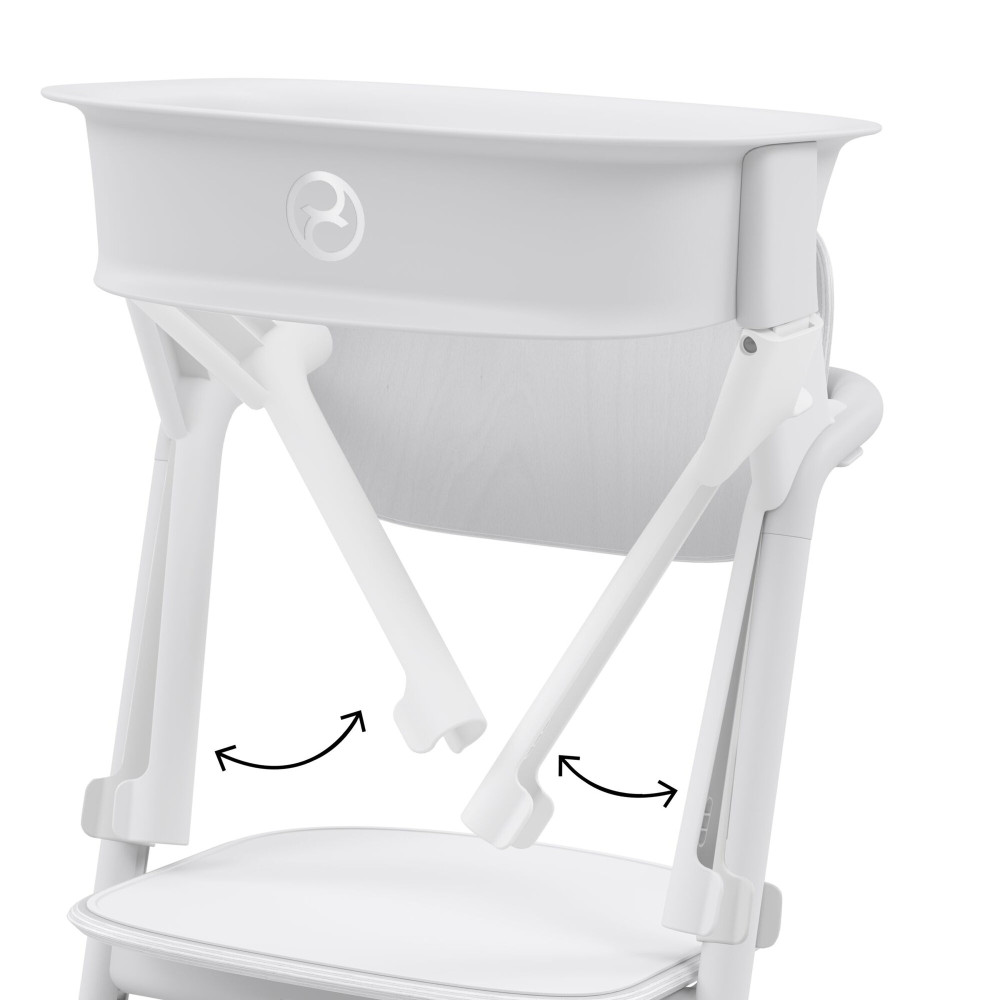 Cybex Lemo Training Tower - dodatek zamieniający krzesełko Lemo w wieżę edukacyjną, od 1 roku, montaż jedną ręką, krzesełko sprzedawane osobno • All White