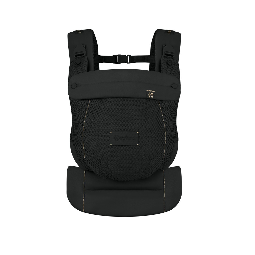 Cybex Amya - ergonomiczne nosidełko dla dzieci od urodzenia do ok. 3 lat, cztery pozycje noszenia, oddychająca siateczka 3D • Magic Black