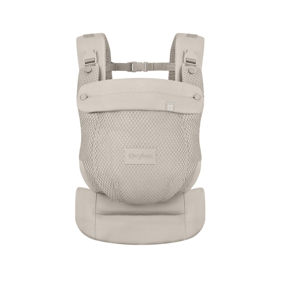 Cybex Amya - ergonomiczne nosidełko dla dzieci od urodzenia do ok. 3 lat, cztery pozycje noszenia, oddychająca siateczka 3D • Dune Grey