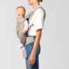 Cybex Laya - ergonomiczne nosidełko dla dzieci od urodzenia do ok. 3 lat, z kieszenią kangurka i odpinaną portmonetką, magnetyczne klamry • Almond Beige