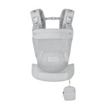 Cybex Laya - ergonomiczne nosidełko dla dzieci od urodzenia do ok. 3 lat, z kieszenią kangurka i odpinaną portmonetką, magnetyczne klamry • Fog Grey