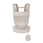 Cybex Laya - ergonomiczne nosidełko dla dzieci od urodzenia do ok. 3 lat, z kieszenią kangurka i odpinaną portmonetką, magnetyczne klamry • Dune Grey