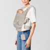 Cybex Laya - ergonomiczne nosidełko dla dzieci od urodzenia do ok. 3 lat, z kieszenią kangurka i odpinaną portmonetką, magnetyczne klamry • Dune Grey