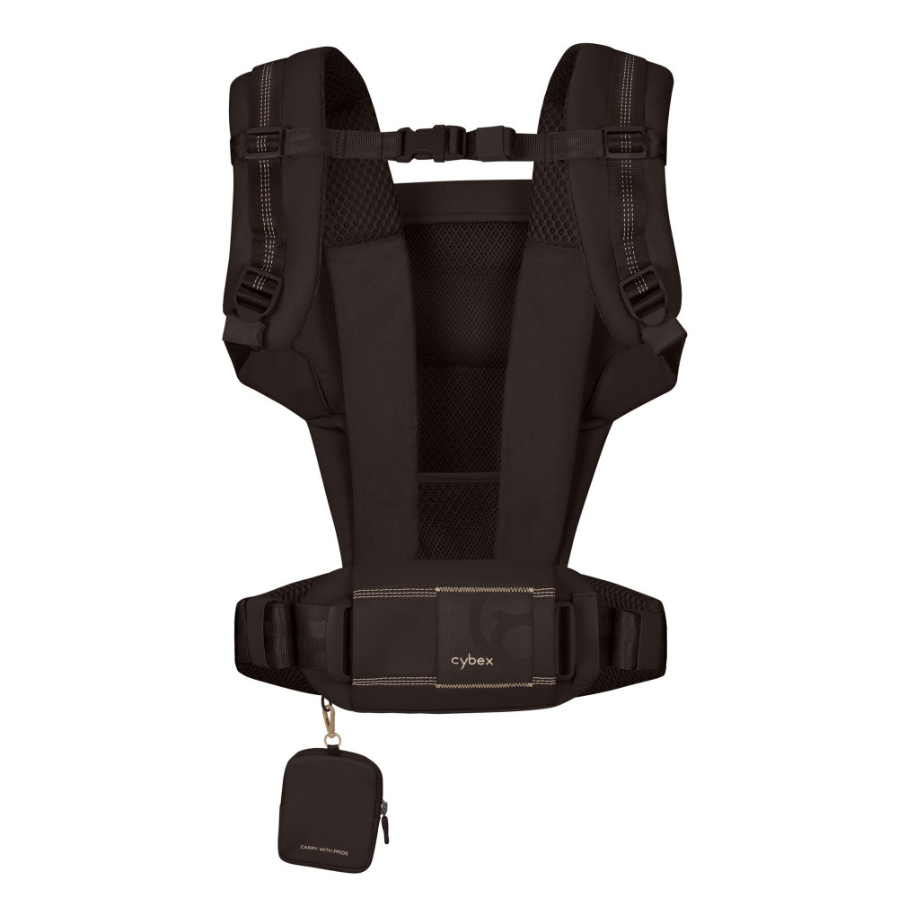 Cybex Laya - ergonomiczne nosidełko dla dzieci od urodzenia do ok. 3 lat, z kieszenią kangurka i odpinaną portmonetką, magnetyczne klamry • Chocolate Brown Cybex Laya - ergonomiczne nosidełko dla dzieci od urodzenia do ok. 3 lat, z kieszenią kangurka i odpinaną portmonetką, magnetyczne klamry • Chocolate Brown