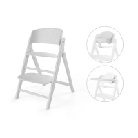 Cybex Click & Fold 3-in-1 - складаний стільчик з бука з Baby Set і підносом, від 6 місяців, набір 3 в 1 • All White