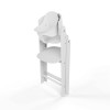 Cybex Click & Fold 3-in-1 - składane krzesełko z drewna bukowego z Baby Setem i tacką, od 6. miesiąca życia, zestaw 3 w 1 • All White