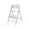 Cybex Click & Fold 3-in-1 - składane krzesełko z drewna bukowego z Baby Setem i tacką, od 6. miesiąca życia, zestaw 3 w 1 • All White