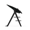 Cybex Click & Fold 4-in-1 - składane krzesełko z drewna bukowego z Baby Setem, tacką i bujaczkiem Gold Bouncer Nest, od urodzenia, zestaw 4 w 1 • Stunning Black