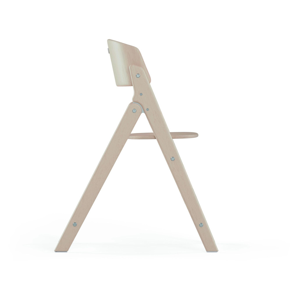Cybex Click & Fold 4-in-1 - składane krzesełko z drewna bukowego z Baby Setem, tacką i bujaczkiem Gold Bouncer Nest, od urodzenia, zestaw 4 w 1 • All Natural Light