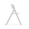 Cybex Click & Fold 4-in-1 - składane krzesełko z drewna bukowego z Baby Setem, tacką i bujaczkiem Gold Bouncer Nest, od urodzenia, zestaw 4 w 1 • All White