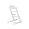 Cybex Iris - wysokie krzesełko z drewna bukowego od 3 lat, regulowane siedzisko i podnóżek • All White