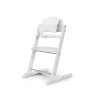 Cybex Iris 3-in-1 - wysokie krzesełko z drewna bukowego z Baby Setem i tacką, od 6. miesiąca życia • All White