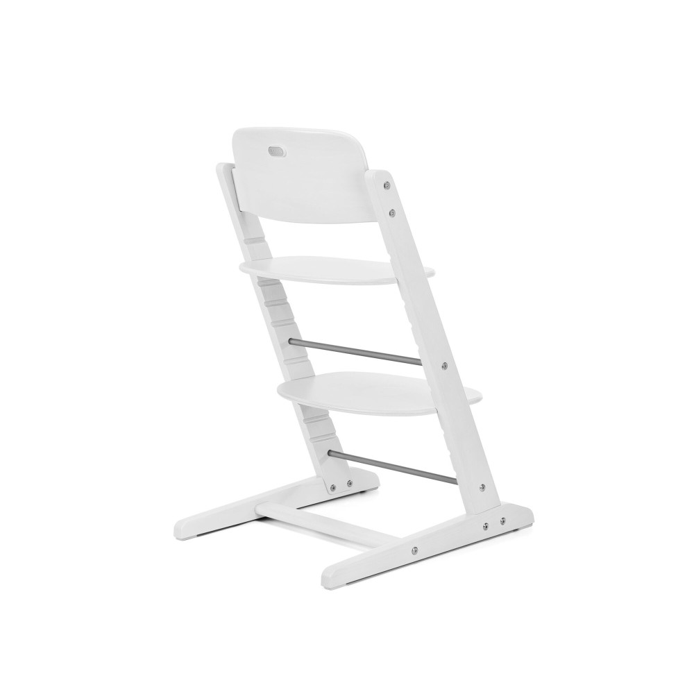 Cybex Iris 3-in-1 - wysokie krzesełko z drewna bukowego z Baby Setem i tacką, od 6. miesiąca życia • All White