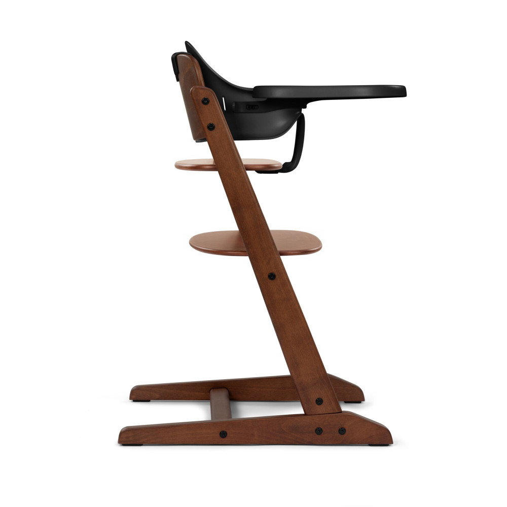 Cybex Iris 3-in-1 - wysokie krzesełko z drewna bukowego z Baby Setem i tacką, od 6. miesiąca życia • All Natural Dark