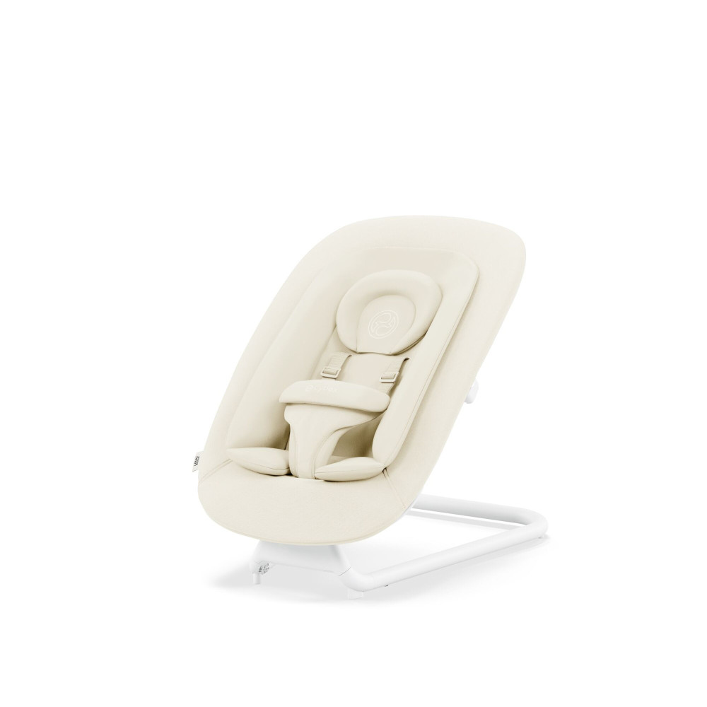 Cybex Gold Bouncer - bujaczek dla niemowląt ze stelażem i regulowanym oparciem, od urodzenia • Canvas White