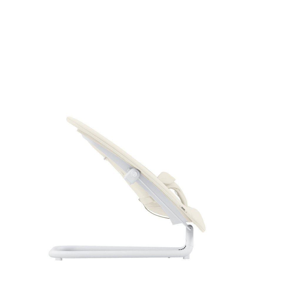 Cybex Gold Bouncer - bujaczek dla niemowląt ze stelażem i regulowanym oparciem, od urodzenia • Canvas White