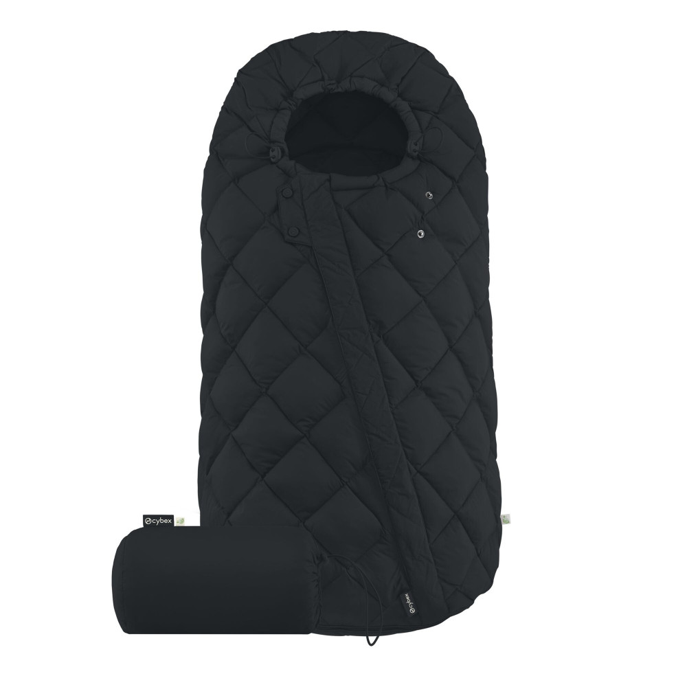 Cybex Snogga 2 - uniwersalny całoroczny śpiworek do wózka, TOG 4, wypełnienie 3M Thinsulate z recyklingu • Moon Black