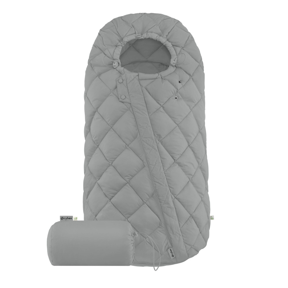Cybex Snogga 2 - uniwersalny całoroczny śpiworek do wózka, TOG 4, wypełnienie 3M Thinsulate z recyklingu • Stone Grey