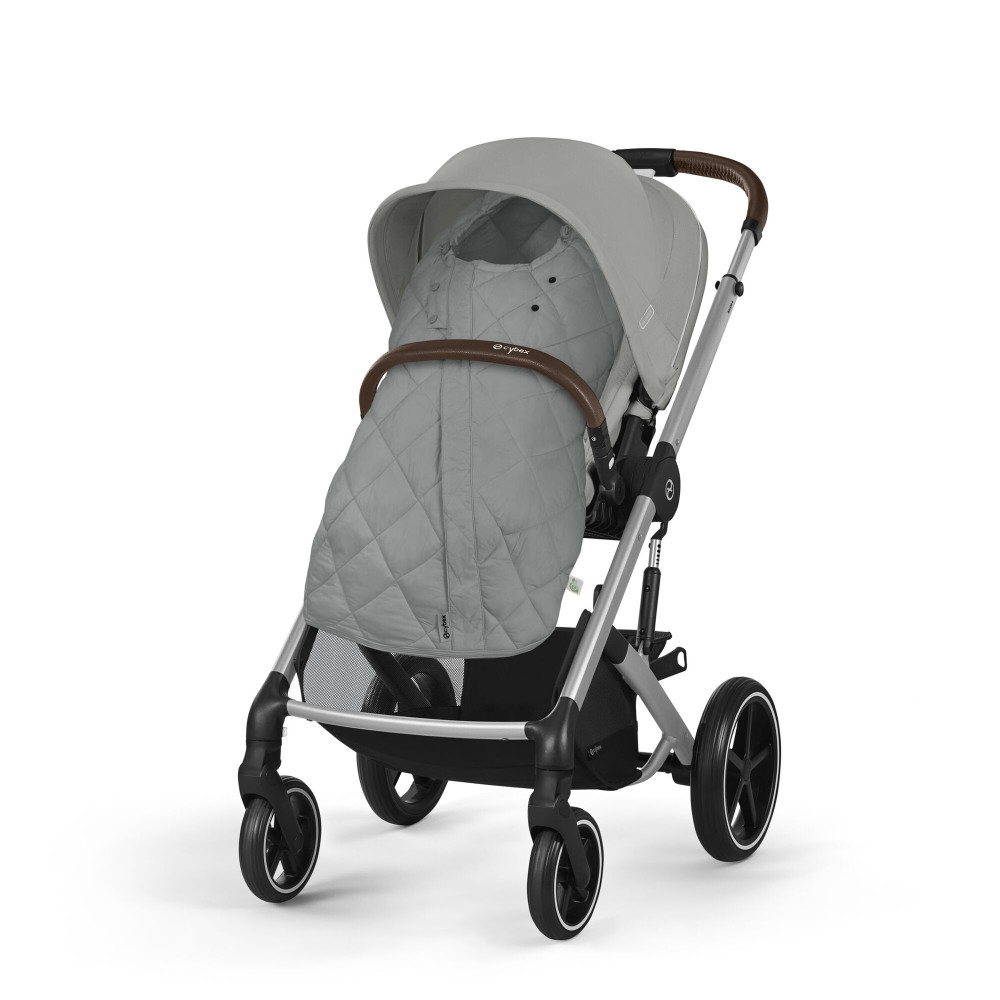 Cybex Snogga 2 - uniwersalny całoroczny śpiworek do wózka, TOG 4, wypełnienie 3M Thinsulate z recyklingu • Stone Grey